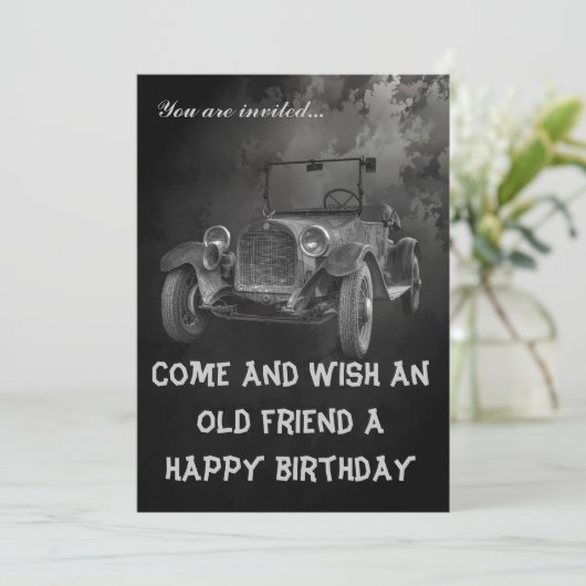 HAPPY BIRTHDAY - OVER DE HILL KAART (Staand voorkant)