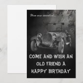 HAPPY BIRTHDAY - OVER DE HILL KAART (Voorkant / Achterkant)