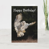 Happy Birthday Owl Kaart (Voorkant)