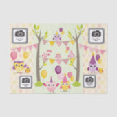 Happy Birthday Owls Tissuepapier (Voorkant)