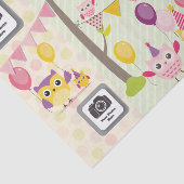 Happy Birthday Owls Tissuepapier (Detail)