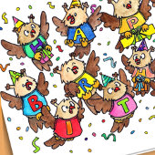 Happy Birthday Owls van Nicole Janes Kaart