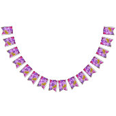  Happy Birthday Paars en Abstract Vlaggetjes (Alle)