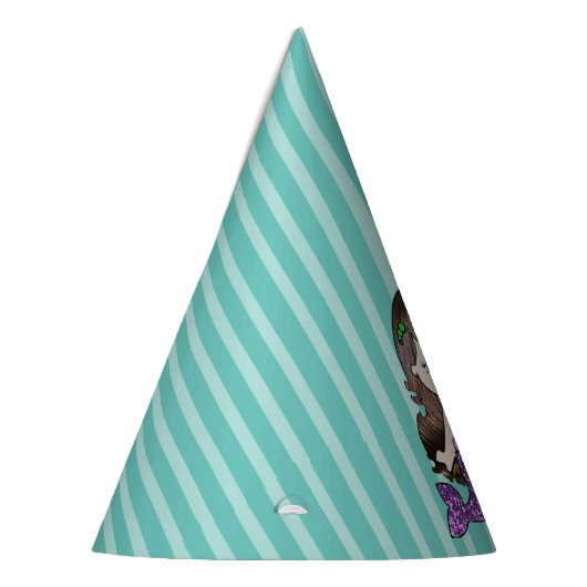 Happy Birthday Paars Mermaid Birthday Pet Feesthoedjes (Links)