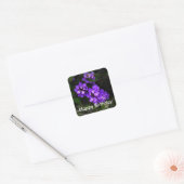 Happy Birthday Paars Trailing Lantana #1 Stickers (Envelop)