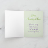 Happy Birthday (Paarse Iris Kaart) - aanpasbaar Kaart (Binnen)