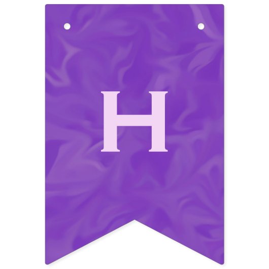  Happy Birthday Paarse Party Banner (Tweede vlag)