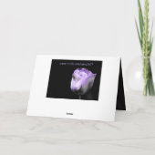 Happy Birthday Paarse Tulp *customize* Kaart (Achterkant)