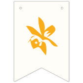 HAPPY BIRTHDAY Paint Splatter Effect Tekst op Wit Vlaggetjes (Eerste vlag)