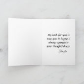 Happy Birthday Palm Trees Natuur Mannen personalis Kaart (Binnen)