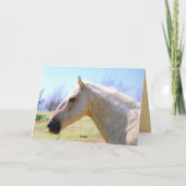 Happy Birthday Palomino Horse Kaart (Achterkant)