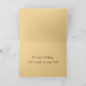 Happy Birthday Palomino Horse Kaart (Binnen)