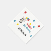 Happy birthday Panda beer wit Servet (Hoek)