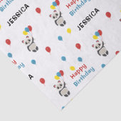 Happy birthday Panda beer wit Tissuepapier (Detail)