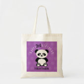 Happy Birthday Panda Gepersonaliseerde Kinder Paar Tote Bag (Voorkant)
