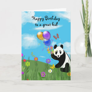 Happy Birthday Panda Kaart