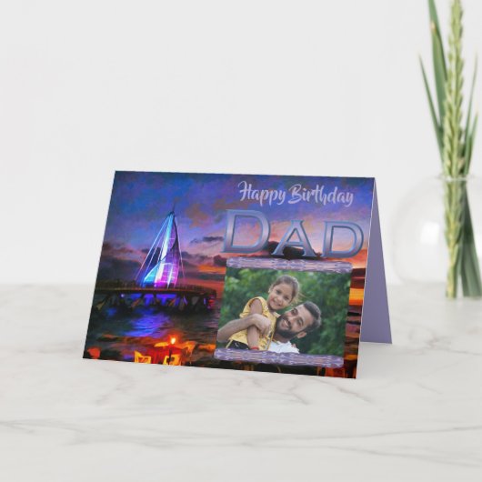 Happy Birthday Pap 1182 Kaart (Voorkant)