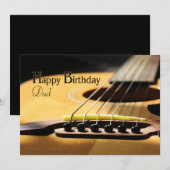 Happy Birthday Pap Aoustic Guitar Aankondiging (Voorkant / Achterkant)