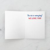 Happy Birthday Pap Fun Colorful Confetti Foto Kaart (Binnen)