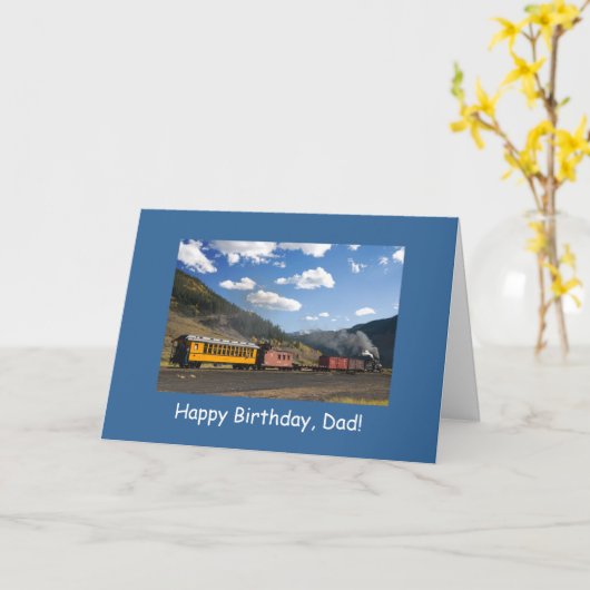 Happy Birthday, pap Kaart (Gele Bloem)