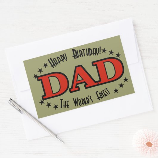 Happy Birthday Pap Label (Envelop)