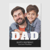 Happy Birthday Pap Modern Persoonlijke foto (Voorkant)