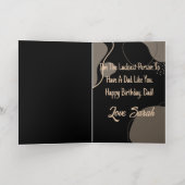 Happy Birthday Pap Persoonlijke foto Modern Folie Wenskaart (Binnenlaag)