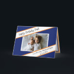 Happy Birthday Pap Persoonlijke foto van Kind Kaart<br><div class="desc">Voeg het afbeelding van je kinderen toe aan deze Happy Birthday Dad-kaart in het aanpassingsgebied.</div>