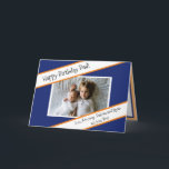 Happy Birthday Pap Persoonlijke foto van Kind Kaart<br><div class="desc">Voeg het afbeelding van je kinderen toe aan deze Happy Birthday Dad-kaart in het aanpassingsgebied.</div>