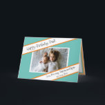 Happy Birthday Pap Persoonlijke foto van Kind Kaart<br><div class="desc">Voeg het afbeelding van je kinderen toe aan deze Happy Birthday Dad-kaart in het aanpassingsgebied.</div>