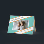 Happy Birthday Pap Persoonlijke foto van Kind Kaart<br><div class="desc">Voeg het afbeelding van je kinderen toe aan deze Happy Birthday Dad-kaart in het aanpassingsgebied.</div>