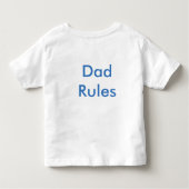 Happy Birthday - Pap Regels Kinder Shirts (Achterkant)