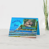 Happy Birthday Pap Vist Boats 0346 Kaart (Voorkant)