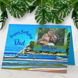 Happy Birthday Pap Vist Boats 0346 Kaart