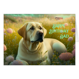 Happy Birthday Papa Animal Dog Schattige Lab