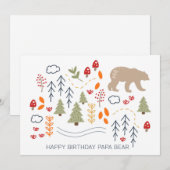 Happy Birthday Papa Beer Camping Outdoor Kaart (Voorkant / Achterkant)