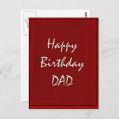 Happy Birthday papa Briefkaart (Voorkant / Achterkant)