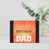 Happy Birthday papa Briefkaart (Staand voorkant)