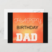Happy Birthday papa Briefkaart (Voorkant / Achterkant)