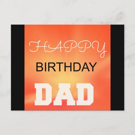 Happy Birthday papa Briefkaart (Voorkant)