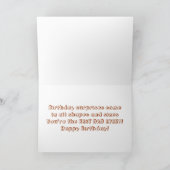 Happy Birthday papa Card Kaart (Binnen)