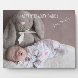 Happy Birthday papa Custom Baby Foto Fotoplaat