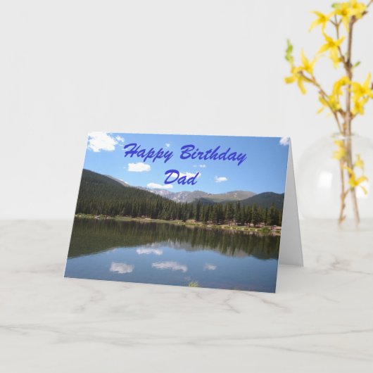 Happy Birthday papa Kaart (Gele Bloem)