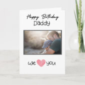 HAPPY BIRTHDAY PAPA KAART AANGEPASTE FOTO EN TEKST (Voorkant)