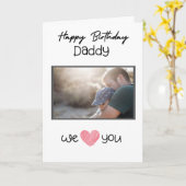 HAPPY BIRTHDAY PAPA KAART AANGEPASTE FOTO EN TEKST (Gele Bloem)