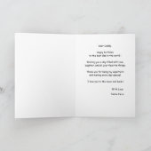 HAPPY BIRTHDAY PAPA KAART AANGEPASTE FOTO EN TEKST (Binnen)