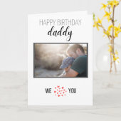 HAPPY BIRTHDAY PAPA KAART AANGEPASTE FOTO EN TEKST (Gele Bloem)