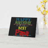 Happy Birthday Papa Kaart Grootvader Alternatief (Gele Bloem)