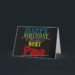 Happy Birthday Papa Kaart Grootvader Alternatief<br><div class="desc">Je opa heeft een speciale naam en je wilt dat hij zich speciaal voelt op zijn verjaardag. Deze papa verjaardagskaart laat je opa weten dat hij de beste ter wereld is! Gebruik de voorgestelde tekst of pas het bericht aan voor een echt gepersonaliseerde kaart voor Papa.</div>