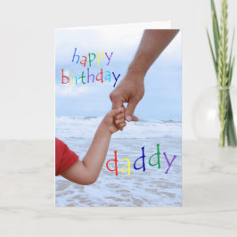Happy Birthday Papa-Man met kinderhand Kaart